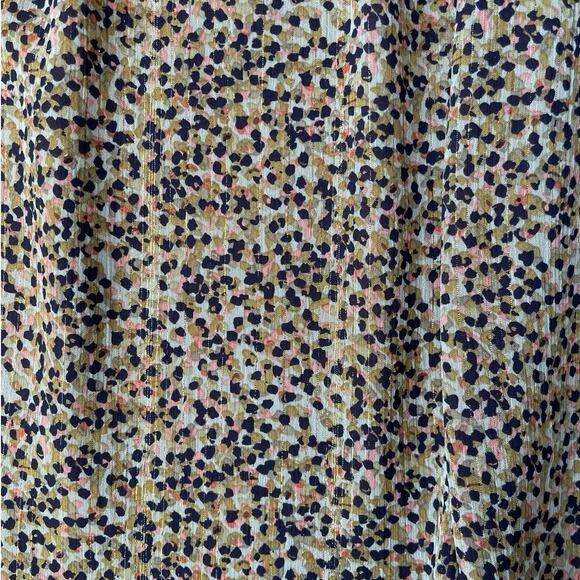 Elizabeth and James Textile Smocked Neck Boho Flowy Long Sleeve Blouse – Size XL - Picture 3 of 10